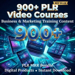 900+ Business Video Courses Bundle | Online Training Library with PLR & MRR Rights